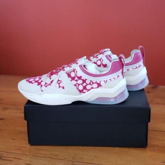 Coach Citysole Signature Mesh Running Sneakers Walking Outdoor Size 8.5B Pink - Picture 13 of 16